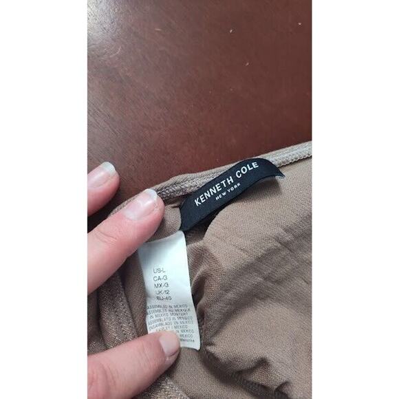 Kenneth Cole NY One Piece Swimsuit Teal Blue SZ Small Key Hole, Halter Tie Neck - Picture 5 of 5